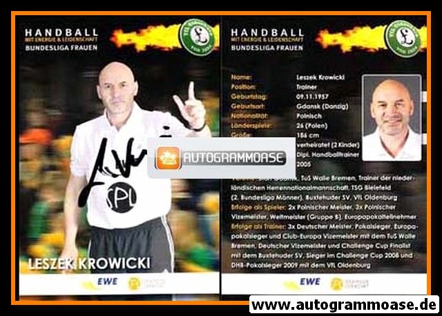 Autogramm Handball (D) | VfL Oldenburg | 2009 | Leszek KROWICKI
