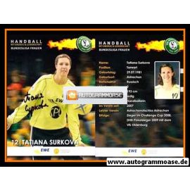 Autogramm Handball (D) | VfL Oldenburg | 2009 | Tatiana SURKOVA