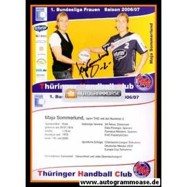 Autogramm Handball (D) | Thüringer HC | 2006 | Maja SOMMERLUND