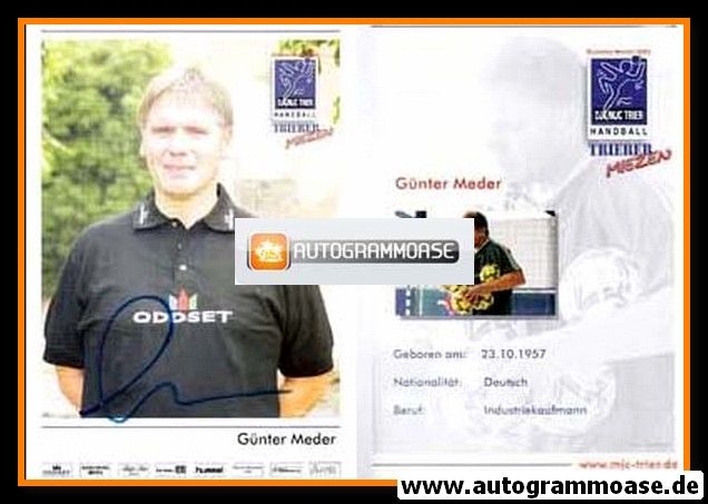 Autogramm Handball (D) | DJK/MJC Trier | 2004 | Günter MEDER
