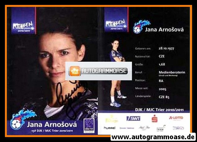 Autogramm Handball (D) | DJK/MJC Trier | 2010 | Jana ARNOSOVA