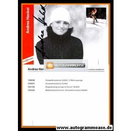 Autogramm Biathlon | Andrea HENKEL | 2004 (Portrait Viessmann) OS-Gold