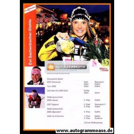 Autogramm Biathlon | Evi SACHENBACHER | 2010 (Portrait Color Viessmann) OS-Gold