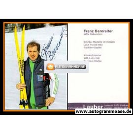 Autogramm Biathlon | Franz BERNREITER | 1980er (Lauber)
