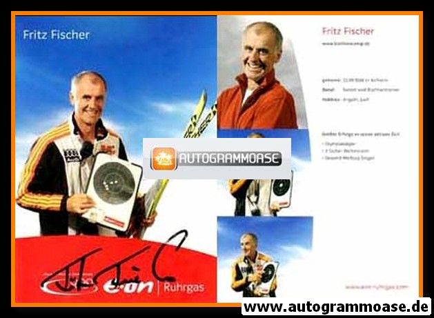 Autogramm Biathlon | Fritz FISCHER | 2000er (Portrait EON Ruhrgas) OS-Gold