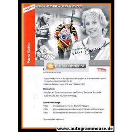 Autogramm Biathlon | Petra BEHLE | 2007 (Collage Color Viessmann) OS-Gold
