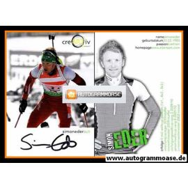 Autogramm Biathlon | Simon EDER | 2010 (Creartiv)