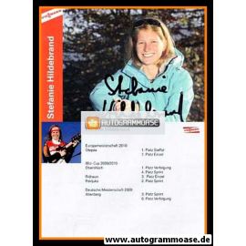 Autogramm Biathlon | Stefanie HILDEBRAND | 2010 (Viessmann)