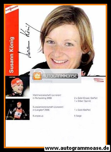Autogramm Biathlon | Susann KÖNIG | 2008 (Viessmann)