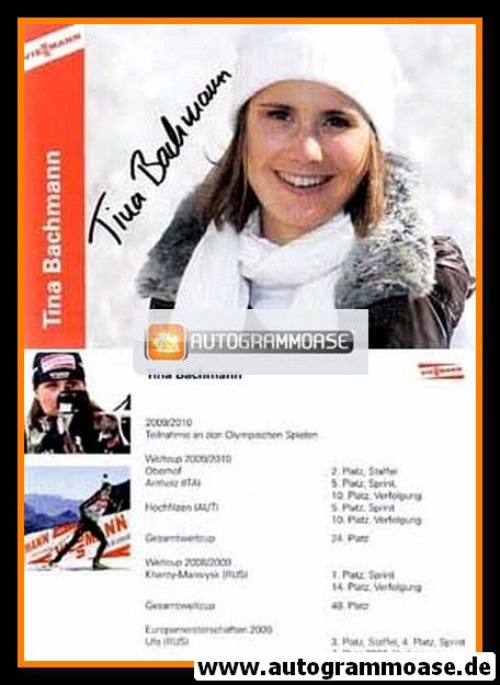 Autogramm Biathlon | Tina BACHMANN | 2009 (Viessmann)