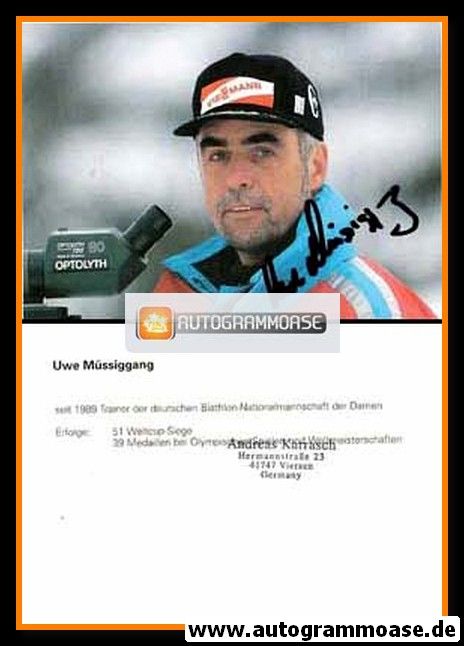 Autogramm Biathlon | Uwe MÜSSIGGANG | 2000er (Portrait Color)