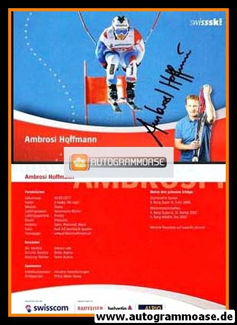 Autogramm Ski Alpin | Ambrosi HOFFMANN | 2007 (Swiss Ski)