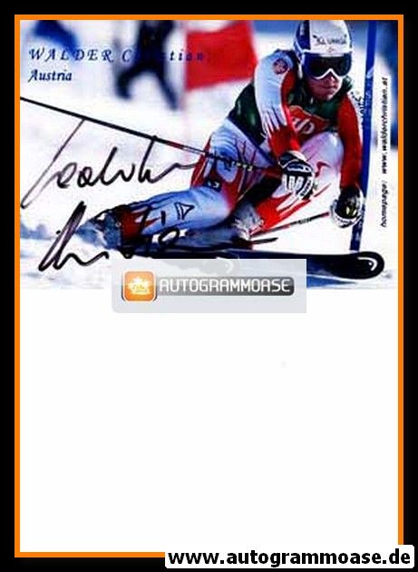 Autogramm Ski Alpin | Christian WALDER | 2000er (Rennszene)