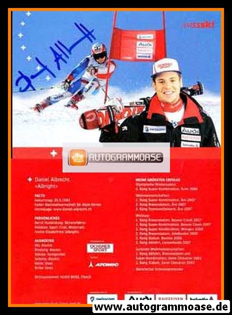 Autogramm Ski Alpin | Daniel ALBRECHT | 2008 (Swiss Ski)