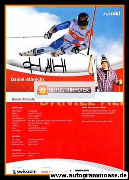 Autogramm Ski Alpin | Daniel ALBRECHT | 2007 (Swiss Ski)