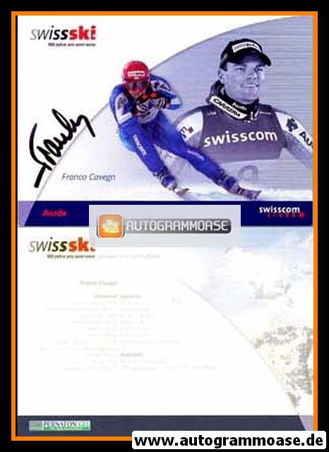 Autogramm Ski Alpin | Franco CAVEGN | 2003 (Swiss Ski)