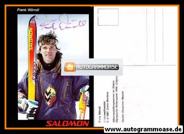 Autogramm Ski Alpin | Frank WÖRNDL | 1990er (Salomon)