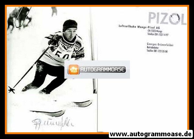 Autogramm Ski Alpin | Georges GRÜNENFELDER | 1960er (Retro Rennszene)