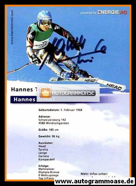 Autogramm Ski Alpin | Hannes TRINKL | 2000er (Energie AG)