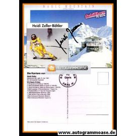Autogramm Ski Alpin | Heidi ZELLER-BÄHLER | 1996 (Schilthorn)