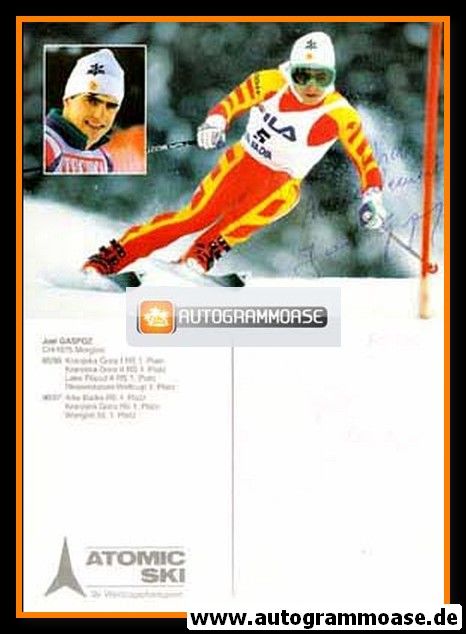 Autogramm Ski Alpin | Joel GASPOZ | 1980er (Atomic)