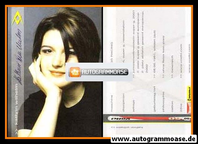 Autogramm Ski Alpin | Kathrin WILHELM | 2002 (Völkl)