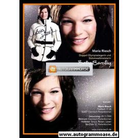 Autogramm Ski Alpin | Maria RIESCH | 2000er (Collage Betty Barclay) OS-Gold