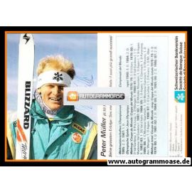 Autogramm Ski Alpin | Peter MÜLLER | 1987 (Portrait Color) Schweizer Bank