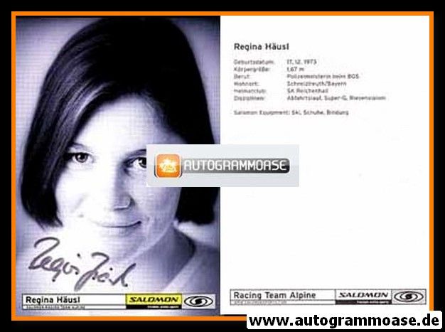 Autogramm Ski Alpin | Regina HÄUSL | 2000er (Salomon)