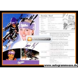 Autogramm Ski Alpin | Sonja NEF | 2001 (Milka)