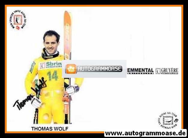 Autogramm Ski Alpin | Thomas WOLF | 1990er (Swiss Ski)