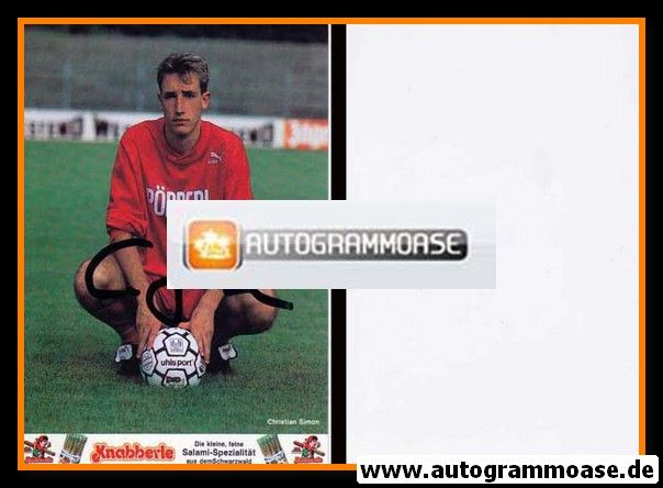 Autogramm Fussball | SC Freiburg | 1991 | Christian SIMON