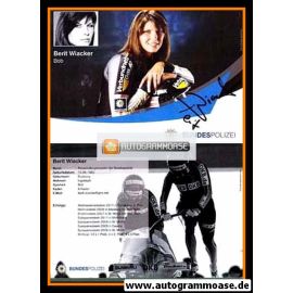 Autogramm Bob | Berit WIACKER | 2011 (Bundespolizei)