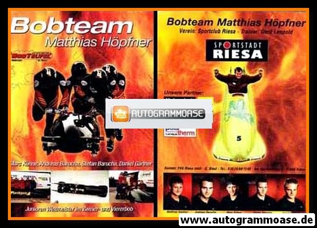 Autogramme Bob | TEAM HÖPFNER | 2000er (Collage Color Riesa)