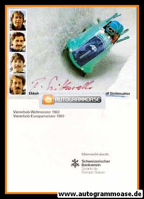 Autogramm Bob | Rolf STRITTMATTER | 1983 (Team Fasser)
