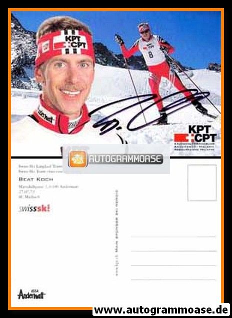 Autogramm Langlauf | Beat KOCH | 1990er (Swiss Ski)