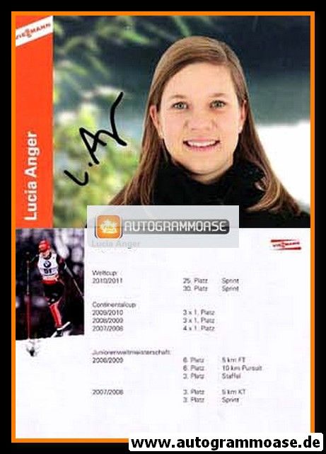 Autogramm Langlauf | Lucia ANGER | 2010 (Viessmann)