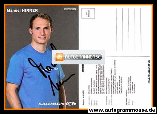 Autogramm Langlauf | Manuel HIRNER | 2010 (Salomon)