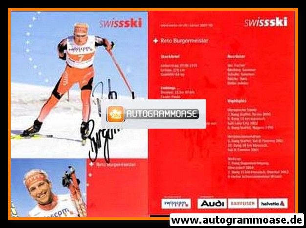 Autogramm Langlauf | Reto BURGERMEISTER | 2007 (Swiss Ski)