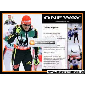 Autogramm Langlauf | Tobias ANGERER | 2007 (Rennszene Color One Way) OS-Silber