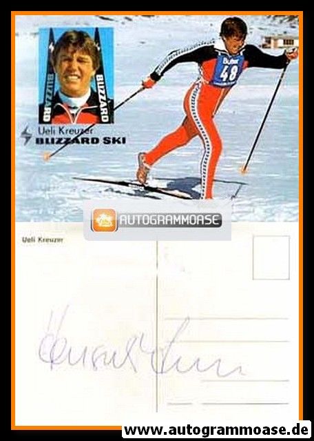 Autogramm Langlauf | Ueli KREUZER | 1980er (Blizzard)