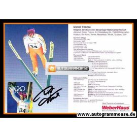 Autogramm Skispringen | Dieter THOMA | 1999 (Collage WeberHaus) OS-Gold