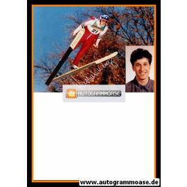Autogramm Skispringen | Martin TRUNZ | 1990er Foto (Sprungszene)