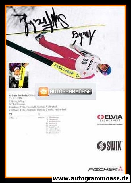 Autogramm Skispringen | Sylvain FREIHOLZ | 1991 (Fischer)