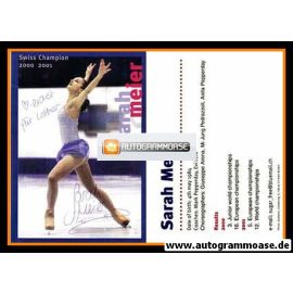Autogramm Eiskunstlauf | Sarah MEIER | 2001 (Laufszene Color)