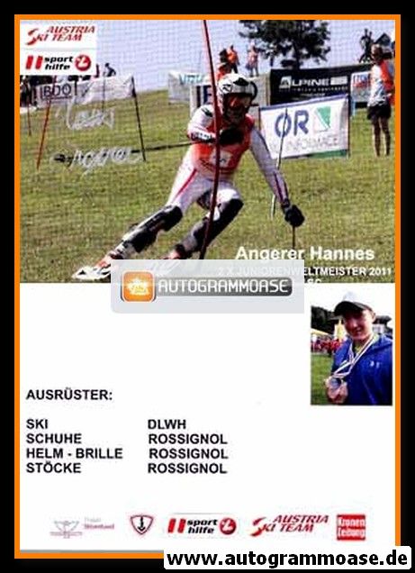 Autogramm Grasski | Hannes ANGERER | 2011 (Rennszene)