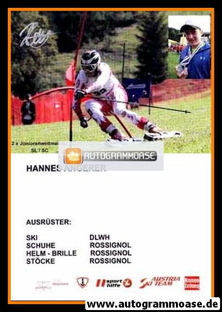 Autogramm Grasski | Hannes ANGERER | 2010er (Rennszene)