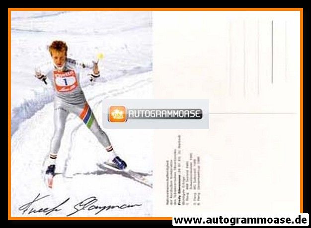 Autogramm Nordische Kombination | Fredy GLANZMANN | 1980er (Rennszene)