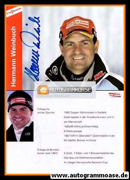 Autogramm Nordische Kombination | Hermann WEINBUCH | 2000er (Viessmann)