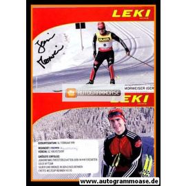 Autogramm Nordische Kombination | Janis MORWEISER | 2010 (Leki)